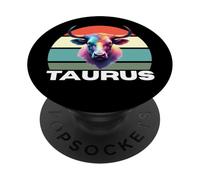 Taurus The Bull Horoscope, Astrology Taurus, Multicolor Bull PopSockets Adhesive PopGrip