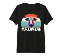 Taurus The Bull Horoscope, Astrology Taurus, Multicolor Bull Premium T-Shirt