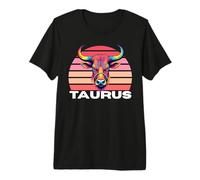 Taurus The Bull Horoscope, Astrology Taurus, Multicolor Bull Premium T-Shirt