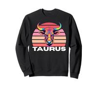 Taurus The Bull Horoscope, Astrology Taurus, Multicolor Bull Sweatshirt