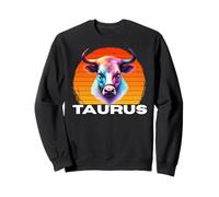 Taurus The Bull Horoscope, Astrology Taurus, Multicolor Bull Sweatshirt