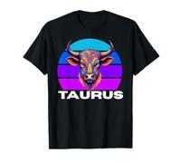 Taurus The Bull Horoscope, Astrology Taurus, Multicolor Bull T-Shirt