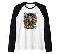 Taurus Vintage Engraving Graphic Raglan Baseball Tee