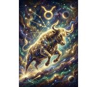 Taurus Zodiac 1000 Piece Wooden Jigsaw Puzzle,Whimsical Challenge,Adults & Kids 14+,Home Wall Decor,Great Gifts,Wood,Educational Toy,Stress Relief (75x50cm)