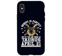 Taurus Zodiac April 21 Funny Astrology Women Men Birthday Case for iPhone X/XS
