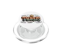 Taurus Zodiac Graffiti Black Queen Birthday King Astrology PopSockets PopGrip for MagSafe