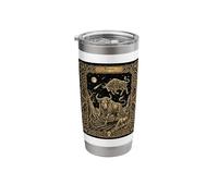 Taurus Zodiac Horoscope Tarot Card Style Stainless Steel Insulated Tumbler