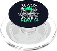 Taurus Zodiac May 14 Funny Astrology Horoscope Birthday PopSockets PopGrip for MagSafe