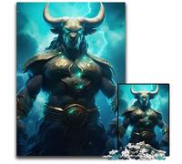 Taurus Zodiac Sign 1000Piece Jigsaw Puzzle Wooden Jigsaw Puzzles for Adults Challenging Brain Teaser for Teenagers Family Game Night Fun 1000 PCS(75x50cm)