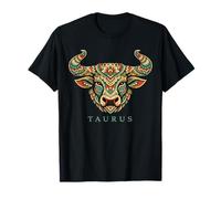 Taurus Zodiac Sign Boho Mandala Geometric Astrology T-Shirt