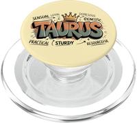 Taurus Zodiac Sign Bull Symbol Traits and Characteristics PopSockets PopGrip for MagSafe
