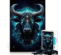 Taurus Zodiac Sign for Adults 1000 Piece Jigsaw Puzzle Pure Logic Toy Peaceful Time Sharp Cut Heartfelt Gift (50x75cm)
