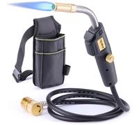 TAUSOM Propane Torch with Holster, Trigger Start, Adjustable Knob, Brazing & Soldering Kit