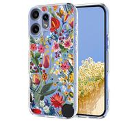 TAUYN Case for Nothing CMF Phone 2 Pro, Flower & Plant Pattern Clear TPU Shockproof Anti-Drop Cover, Soft and Durable, Lightweight & Transparent Design. Lily