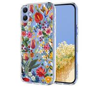 TAUYN Case for Samsung Galaxy A07 4G, Flower & Plant Pattern Clear TPU Shockproof Anti-Drop Cover, Soft and Durable, Lightweight & Transparent Design. Lily