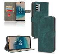 TAUYN Flip Folio Case for Nokia G22, RFID Blocking Function, Premium PU/TPU Leather Wallet Phone Cover with Magnetic Kickstand - Green