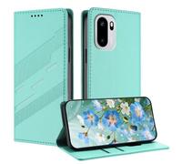 TAUYN Leather Magnetic Folio Case for Oneplus 15R Mint Green | Premium PU/TPU Leather Shockproof Wallet Cover, with Kickstand & Card Slot. Mint Green