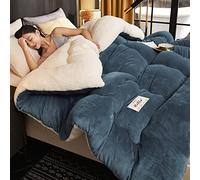 Tauzveok Cozy Thicker Warmth Quilt Comforter, Soft Super Thick Winter Warm Blanket Artificial Lamb Cashmere Weighted Blankets for Beds,cowboy,200 * 230cm 5kg