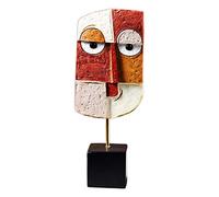 Tauzveok Modern Sculpture, Work of Art Sculpture, Statue Decoration Interior Living Room Object Deco Face Creative Craft Colorful Art Abstract Art, Ornaments Resin Porch,Face D22*8.5cm