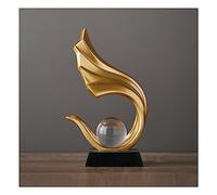 Tauzveok Sculpture Deco, Abstract Art Statue, Decoration Living Room, Bedroom Deco, Modern Apartment Decorative Items Sculptures,Gold A