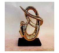 Tauzveok Sculptures decoration, ceramic decoration aesthetic, table decoration living room, abstract art sculpture decoration, decoration apartment modern sculpture,Gold