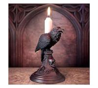 Tauzveok Tealight holder Halloween decoration, Gothic decor candlestick, for bedroom, table, living room, Halloween, Christmas decoration,crow
