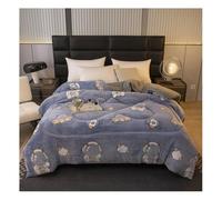 Tauzveok Thickened Winter Lamb Quilt, Super soft fluffy comforter, Double Sided Velvet quilted fleece blanket for Bed,star,180 * 220cm 3.5kg