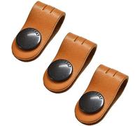 TAVARAT Cord Organizer, Cable Organizer, Charger Organizer, Made in Japan, Genuine Leather, Cable Straps, Cable Management, Cable Holder (Camel, Set of 3)