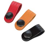 TAVARAT Cord Organizer, Long size, Cable Organizer, Charger Organizer, made in Japan, Genuine Leather, Cable Straps, (Long size, Three-colour set, A)