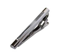 [TAVARAT] Glass Tie Clip Tie Clips for Men half clear Tie Bar Tie Pin Tps-124, One Size, Brass, No Gemstone