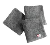 TAVARAT] Just the right handkerchief Men's 100% cotton High water absorption 3 Pack 9.06×9.06in individual packaging Imabari Towel made in Japan (gray)