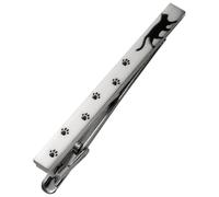 [TAVARAT] Printed Tie Clip for men Tie bar Tie pin Made in Japan Cat Sakura Crocodile Cherry Blossoms Tps-196, Cat & Paw, One size