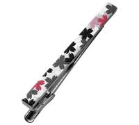 [TAVARAT] Printed Tie Clip for men Tie bar Tie pin Made in Japan Cat Sakura Crocodile Cherry Blossoms Tps-196, Monochrome Sakura, One size