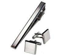 [TAVARAT] Tie Clip Tie Clips for Men Black Silver Light Gold Tie Bar Tie Pin Tps-163, One Size, Non-Precious Metal, No Gemstone