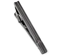 [TAVARAT] Tie Clip Tie Clips for Men Black Silver Tie Bar Tie Pin Tps-032, One Size, Non-Precious Metal, No Gemstone