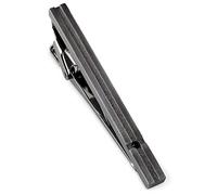 [TAVARAT] Tie Clip Tie Clips for Men Black Silver Tie Bar Tie Pin Tps-032, One Size, Non-Precious Metal, No Gemstone