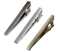 [TAVARAT] Tie Clip Tie Clips for Men Black Silver Tie Bar Tie Pin Tps-043, One Size, Non-Precious Metal, No Gemstone
