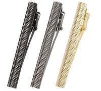 [TAVARAT] Tie Clip Tie Clips for Men Knurling Black Silver Tie Bar Tie Pin Tps-095, One Size, Non-Precious Metal, No Gemstone