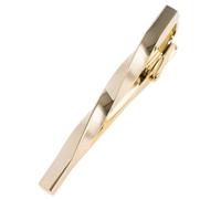 [TAVARAT] Tie Clip Tie Clips for Men twist type Black Silver Tie Bar Tie Pin Tps-077, One Size, Non-Precious Metal, No Gemstone