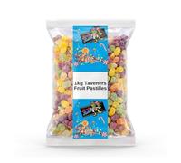 Taveners 1kg Fruit Pastilles Colourful Round Chewy Fruit Gums with a Firm Texture for Pick and Mix Displays