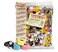 Taveners Liquorice Allsorts 3kg Bulk Sharing Bag | Traditional Assorted Liquorice and Fondant Sweets | Classic British Confectionery for Parties and Gifting