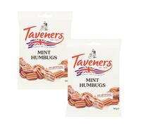 Taveners Mint Humbugs - Traditional Mint Sweets with Refreshing Flavor - Classic Humbugs Sweets Gift for All Occasions - 2 Pack + Cheeroo Magnet