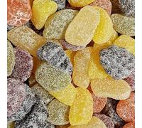 Taveners Retro Fruit Flavour Pick & Mix Sweets In Silver Foil Gift Pouch (Fruit Pastilles, 500g)