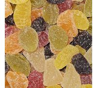 Taveners Retro Fruit Flavour Vegan Pick & Mix Sweets In Silver Foil Gift Pouch (Soft Fruit Jellies, 500g)