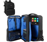TavenRoa Audio Mixer Travel Case Bag Compatible with RODECaster Pro II, Yamaha MG10XU and RC Duo, Protective DJ Mixer Backpack with Pockets for Microphones, Cables and Podcast Equipment, Bag Only