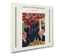 Tavern By Ernst Ludwig Kirchner Canvas Print | Gallery Wrapped 30mm Frame Wall Art | 20x20 inches | Ready to Hang | Surrealist Picture | Living Room Bedroom Lounge Office
