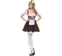 Tavern Girl Costume, Brown, Short