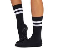 TAVI Kai Non-Slip Pilates Grip Socks for Women - Barre, Yoga & Studio Workouts, Ebony, Small