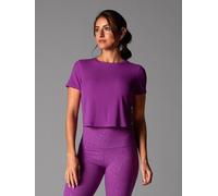 Tavi Ribbed Women's Tee Top - Violet - Violet - S