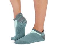 TAVI Savvy Non-Slip Grip Socks for Women | Yoga, Pilates, Barre, Gym Workouts (UK, Alpha, M, Regular, Regular, Ocean Depth)